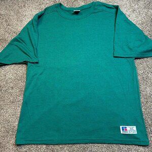 Vintage Teal Striped Russell‎ Athletic tshirt